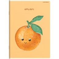 Špičkový zápisník 2000 Happy Fruits A5, 32 štvorcových listov s okrajom 70 g