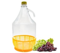 Balón LADY s uzáverom, fľaša vína v košíku, 5L