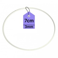 KOVOVÝ Prsteň PRE LAVAČOV SNÍV Prsteň MACRAME BIELY 7CM