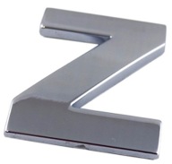 ZNAK PÍSMENO CHROMOVÉ PÍSMENO Z Z VEĽKÉ 5,6CM H6D36