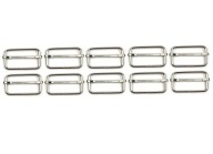 KOVOVÝ POSUVNÝ REGULÁTOR pásky 2,5cm 25mm 10ks