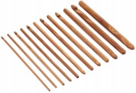 Karbonizované BAMBUSOVÉ HÁČKY 3mm-10mm 12ks HQ