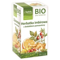 Bio zázvorový pomarančový čaj 20x1,5g Apotheke