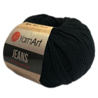 Čierna priadza YarnArt Jeans 53