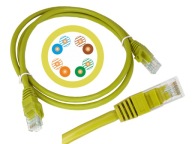 Kábel LAN 0,25 m, internet kat.5e UTP, 10 ks