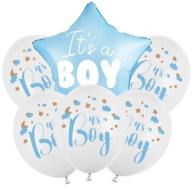 Je to Chlapček Baby Shower Birth Balloons 6 ks