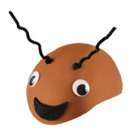 Hnedá plstená čiapka Kostým ANT Worm Masking Ball Karneval