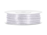 BIELA ​​saténová stuha 3mm x 50m