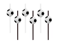 Futbalové narodeninové slamky 6ks Futbalové ECO BIO