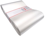 Saténová stuha 15cm BIELA ​​na 1m tuhá 11304
