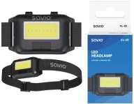 Batériová LED čelovka na elastickom remienku SAVIO FL-01