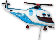 Narodeninová oslava policajného vrtuľníka fóliový balónik POLICEJNÝ vrtuľník 35cm