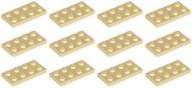LEGO 3020 2x4 pieskový TANIER NOVÝ (15g) 12 ks.