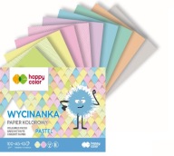 ŠŤASTNÝ FAREBNÝ VÝREZNÝ BLOK A5/10K PASTELOVÝ PAPIER