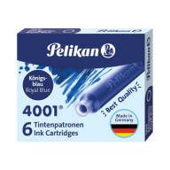 PELIKAN PIEROVÉ NÁPLNE KRÁTKE TP/6 6ks MODR.