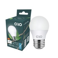 LED guľová žiarovka E27 5W studená farba 500lm ÚČINNÁ Led-pol