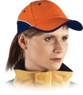 Oranžovo-námornícka modrá šiltovka 100% bavlna CZTOP