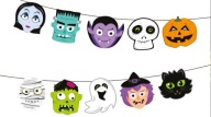 Halloween Monsters girlanda papierová 150 cm HAL-075