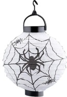 Svietiaci pavúk LED lampáš Halloween dekorácie