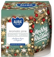 PARAFÍNOVÁ Sviečka VONNÁ SVIEČKA zo skla 20H 100G AROMATICKÁ BOROVICE