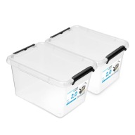 Organizér box, plastová nádoba s krytom, 2l