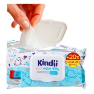 KINDII PURE WATER WIPES 99% balenie 60 ks 0m+ neparfumované