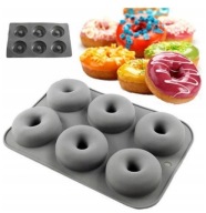 SILIKÓNOVÁ FORMA 6 DONUT TYP PNEUMATÍK NA MUBBLE, DONUTY