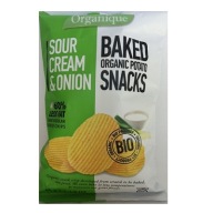 ORGANIQUE Smotana a cibuľové lupienky (85g) - BIO
