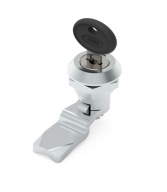 Chrómovaný zámok s telom 20 mm a jedným kľúčom