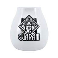 Biela keramická tekvica s logom Guarani 350 ml