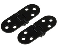 2X Strojový záves na stôl, skladacia doska, čierny 80 x 30 mm