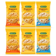 Bakalland pukance do mikrovlnky, mix chutí, slaný, maslový syr, 6x90g