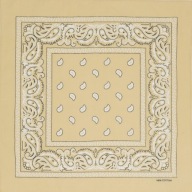 Bandana bandana bandana béžová paisley šatka
