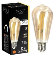 Dekoratívna LED žiarovka E27 ST64 GOLD 7W 3000K teplá 710lm EDO