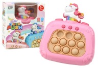 Batériový jednorožec Pop It Sensory Game Lights Sounds Pink