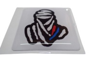 NÁLEPKA RALLYE DAKAR 3D MOTOCROSS RALLYCROSS RACING 3,8 x 3,8 cm