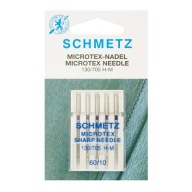 Schmetz mikrotexové ihly, hodvábne mikrovlákno, tenké 60
