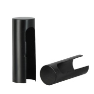 ZÁSUVKA PÁNTU 16mm MATTE ČIERNA kovová krytka