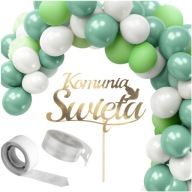 Prijímanie Dekorácie Balónová girlanda Zelené Boho Balóny Krst Spoločenstvo