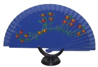 Orientálny drevený VENTILÁTOR FLAMENKO gypsy