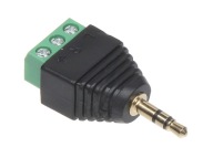 JACK ZÁSTRČKA 3,5 mm STEREO ADAPTÉR RÝCHLY KONEKTOR