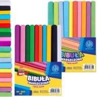 Krepový papier krepový 20g/m set 20col 25x200cm pastelový zákl.