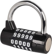 KOMBINOVANÝ VISNÝ ZÁMOK KOMBINOVANÝ CYLINDER VALEC VARIABILNÝ KÓD PRE K7 BATOŽINOVÝ KUFOR, OCEL