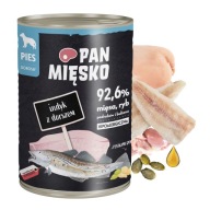 PAN MEAT Mokré krmivo pre psov Treska morka 400g
