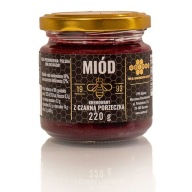 KRÉMOVÝ MED s čiernymi ríbezľami 220g POĽSKO