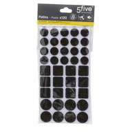 Sada 120 ks nábytkových podložiek BLACK FELT