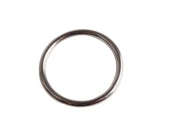 Kovový kožený prsteň 40/4 mm strieborný 1 ks