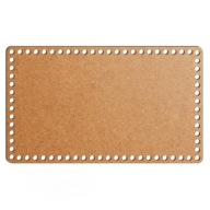 šedý základný košík dno 22x37cm HDF obdĺžnik