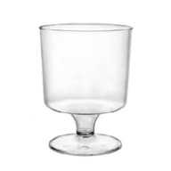 Plastový pohár na víno na stopke, 200 ml, 10 ks