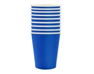 BLUE NAVY BLUE narodeninové papierové poháre na párty 220ml